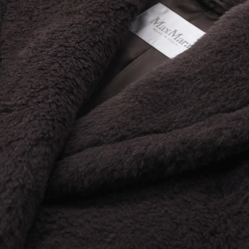 Max Mara Wintermantel Mantel Tedgirl aus Alpaka-Seide-Mix braun(Image 3)