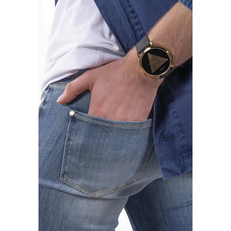 Guess Quarzuhr Quarz-Analoguhr Gt Imprint schwarz(Image 5)