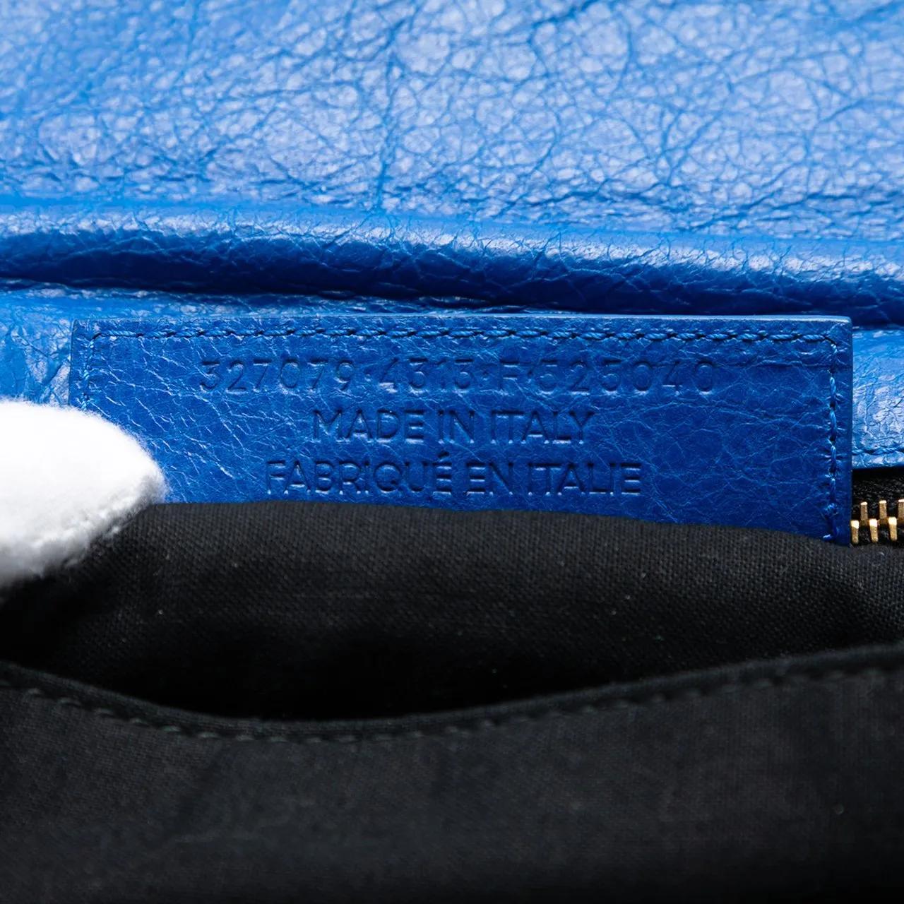 Thumbnail - Balenciaga Hobo Bags - Lambskin Motocross Giant 12 Envelope Clutch With S - Gr. unisize - in Blau - für Damen