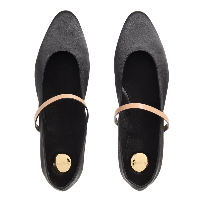 Saint Laurent Ballerinas Mami Ballet Flat Nero Gold Brown(Image 5)