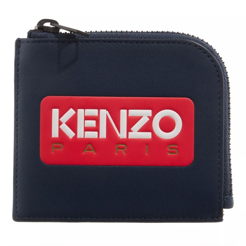 Kenzo Zip Wallet Midnight Blue Muntenportemonnee