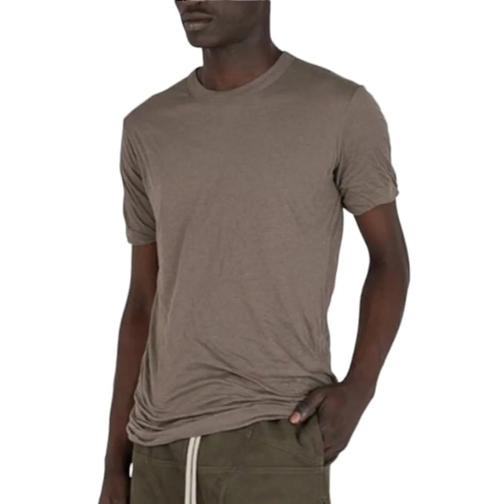 Rick Owens T-Shirts t-shirt double manches courtes dust Double tee Ric beige