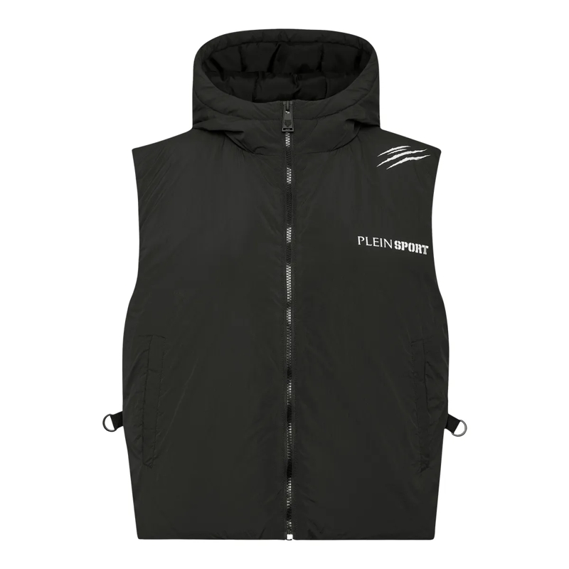 Plein Sport Weste Daunenweste Scratch schwarz