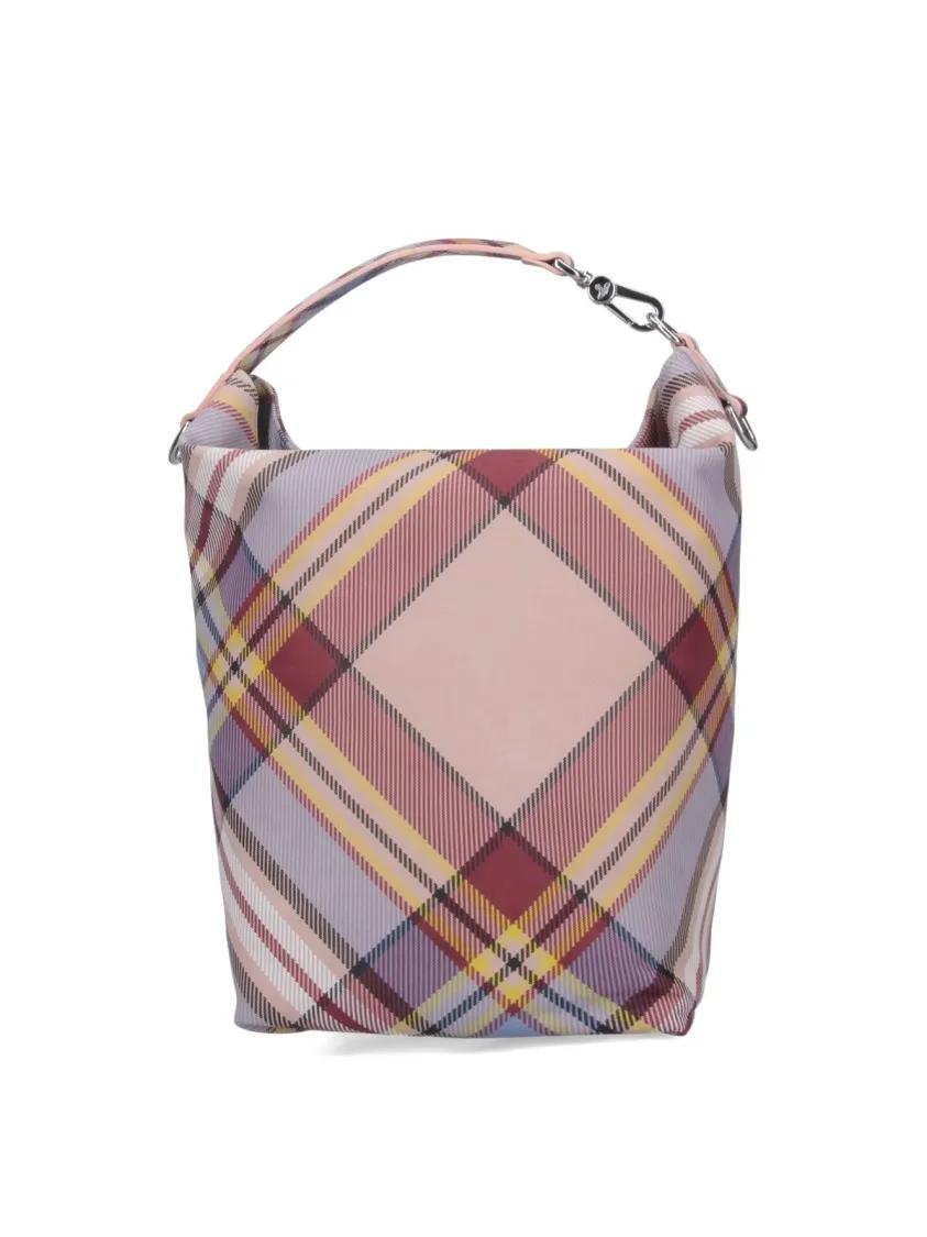 Vivienne Westwood Bucket bags Tartan Logo Bucket Bag – Multicolor in meerkleurig