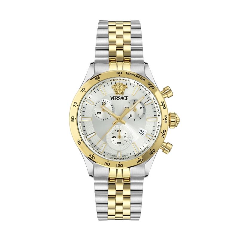 Versace Quarzuhr Quarz Chronograph Uhr Hell.chr Petite Spec. (Wc-Cf weiss