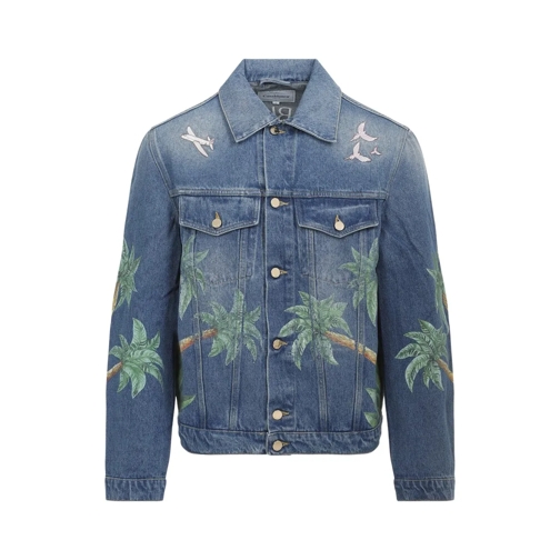 Casablanca Jeansjassen Cotton Denim Jacket Blue