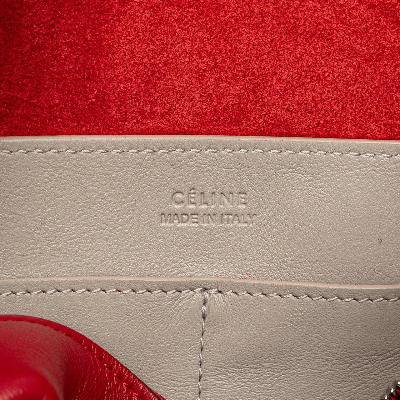 Thumbnail - Celine Hobo Bags - Small Leather Soft Cube Bag - Gr. unisize - in Rot - für Damen