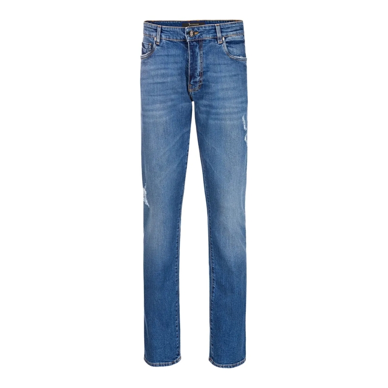 BILLIONAIRE Jeans mit geradem Bein Jeans Regular Fit Lion dunkel-blau