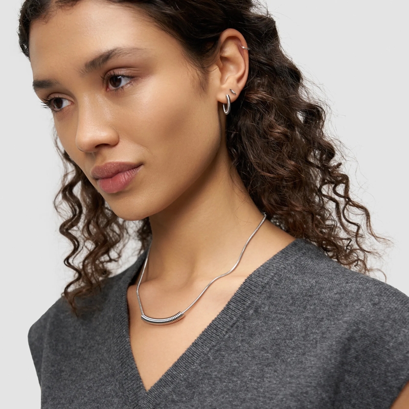 Liebeskind Berlin Ohrstecker Edelstahl Twist silber(Image 2)