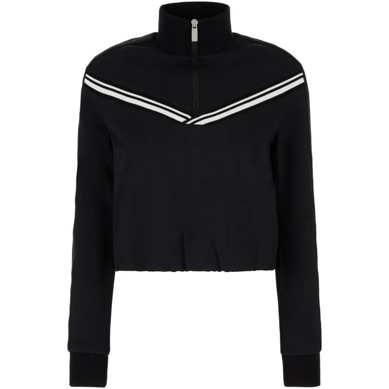 Off-White Veste de transition Off White Black stretch nylon sweatshirt schwarz