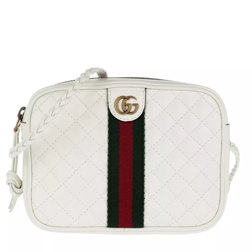 Gucci Shoulder Black Quilted Leather Off White Crossbody Bag