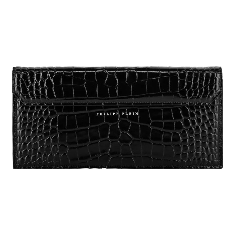Philipp Plein Crossbody Bag Henkeltasche Skull Crocco Print schwarz(Image 2)