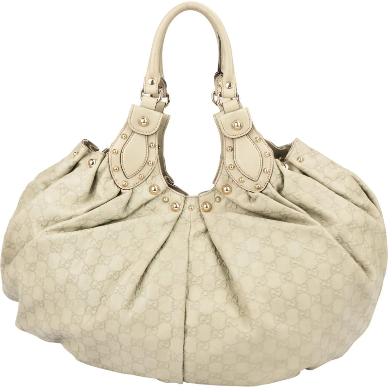 Gucci Schultertasche Gucci Leather GG Monogram Pelham Handbag grün