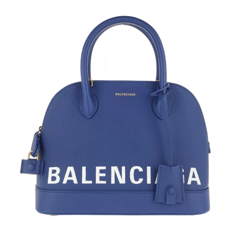 Balenciaga Ville Top Handle Bag S Blue Rymlig shoppingväska