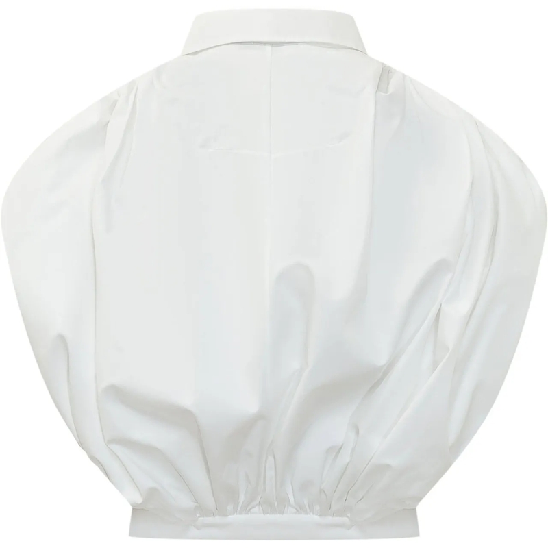 Givenchy Chemisier Camicia Drappeggiata con Colletto weiß(Image 2)