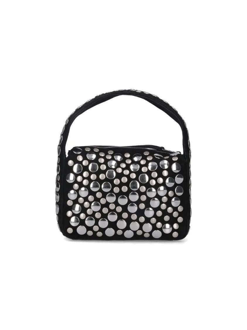 Khaite Crossbody bags "Elena" Small Studded Bag Black in zwart