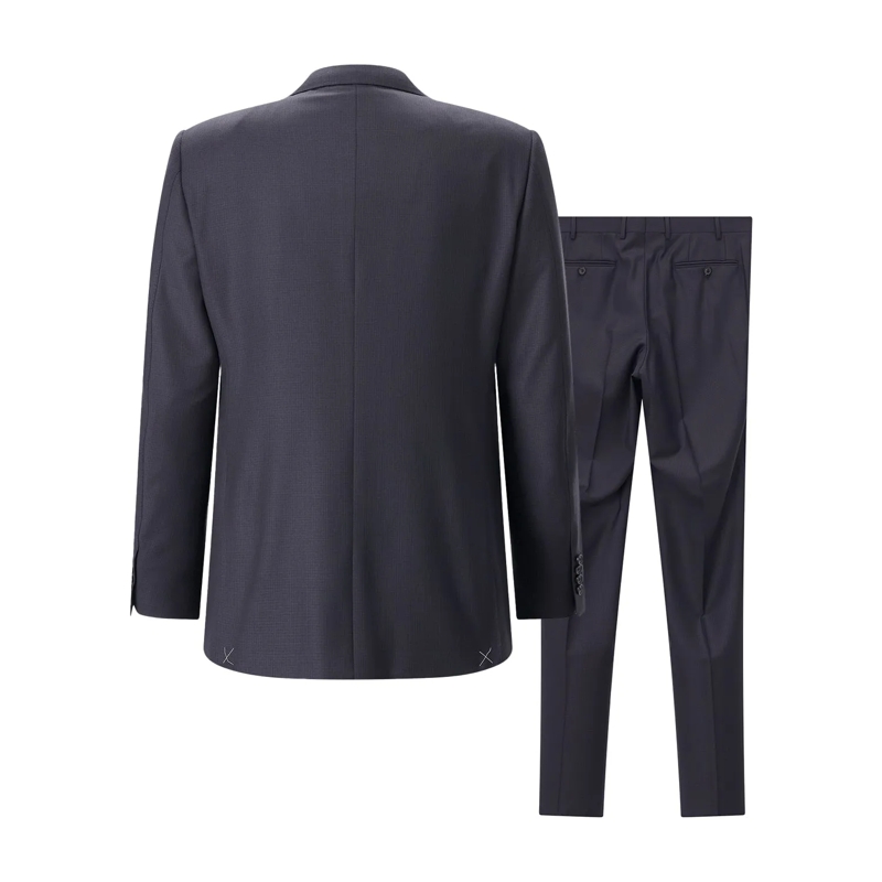 Canali Tailleur pantalon Zweiteiliger Anzug aus Wolle dunkelblau(Image 2)
