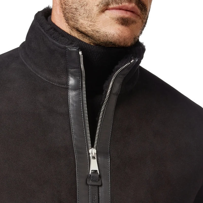 BILLIONAIRE Daunenjacke Lederjacke Crest dunkel-grau(Image 2)