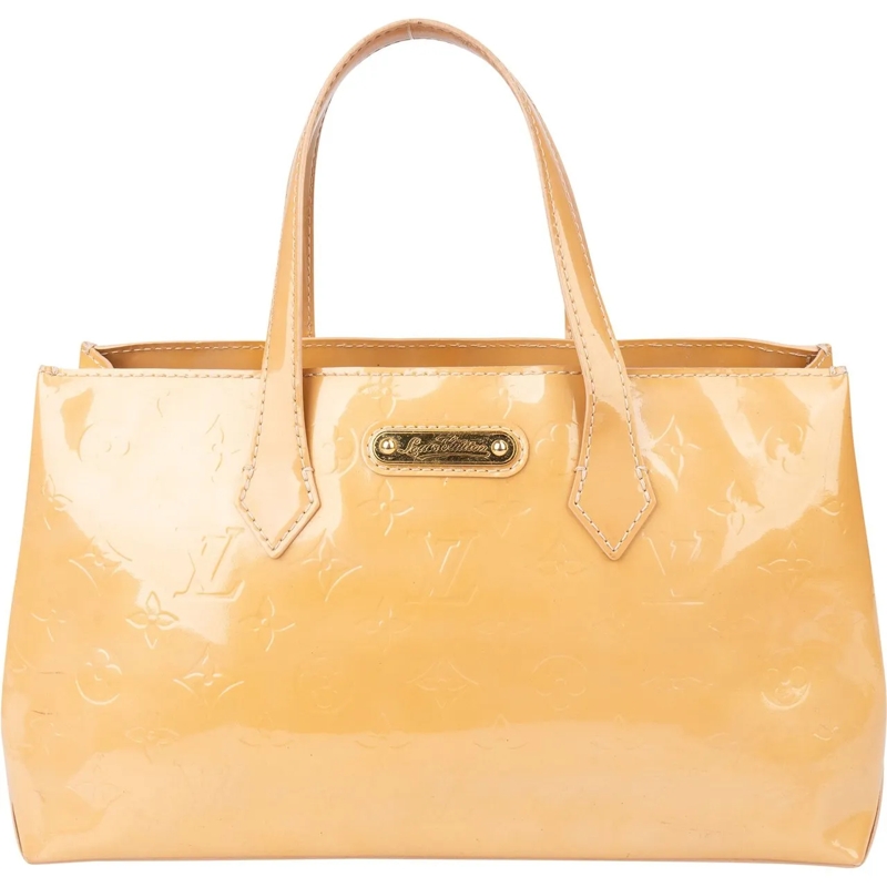 Louis Vuitton Tote Louis Vuitton Vernis Monogram Wilshire Handbag gelb