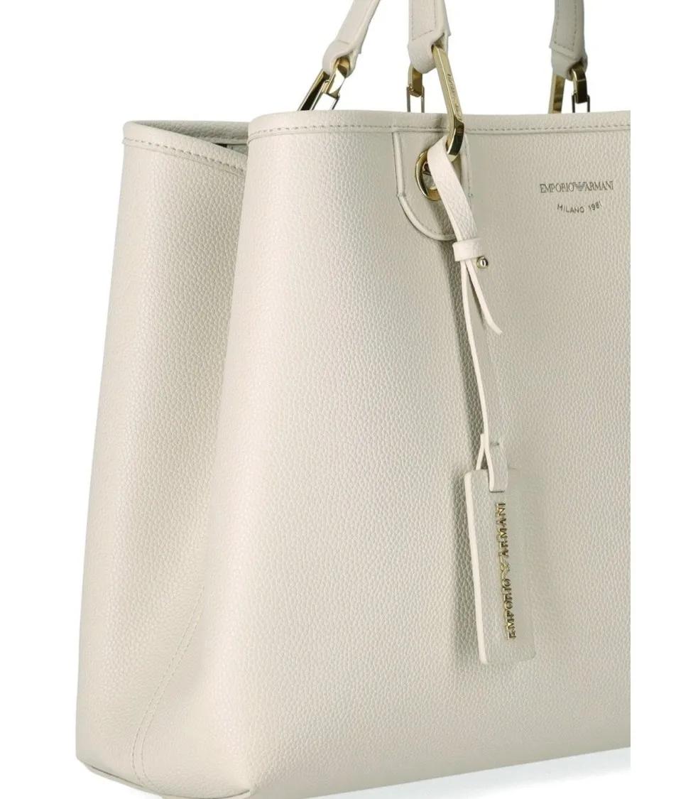 Emporio Armani Shoppers & Totes Myea Corda Terra Medium Shopping Bag in wit