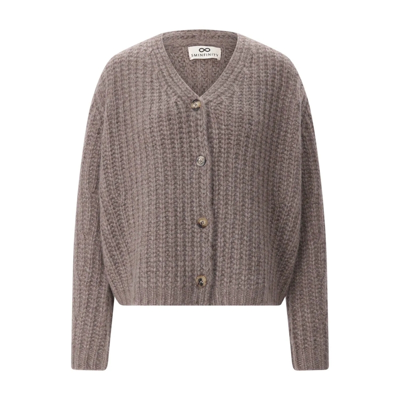 Sminfinity Cardigan Strickjacke aus Kaschmir & Seide braun(Image 4)
