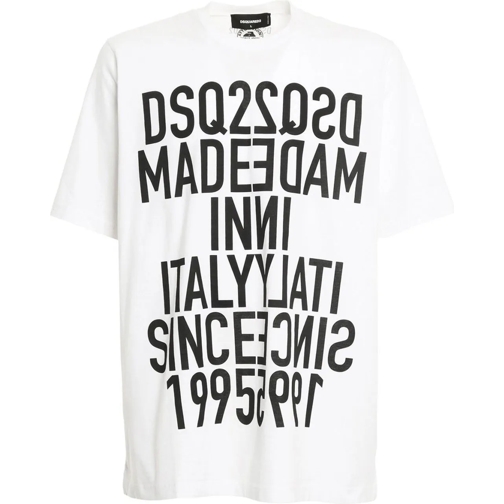 Dsquared2  Slouch Fit Reverse Print Logo T-shirt weiß