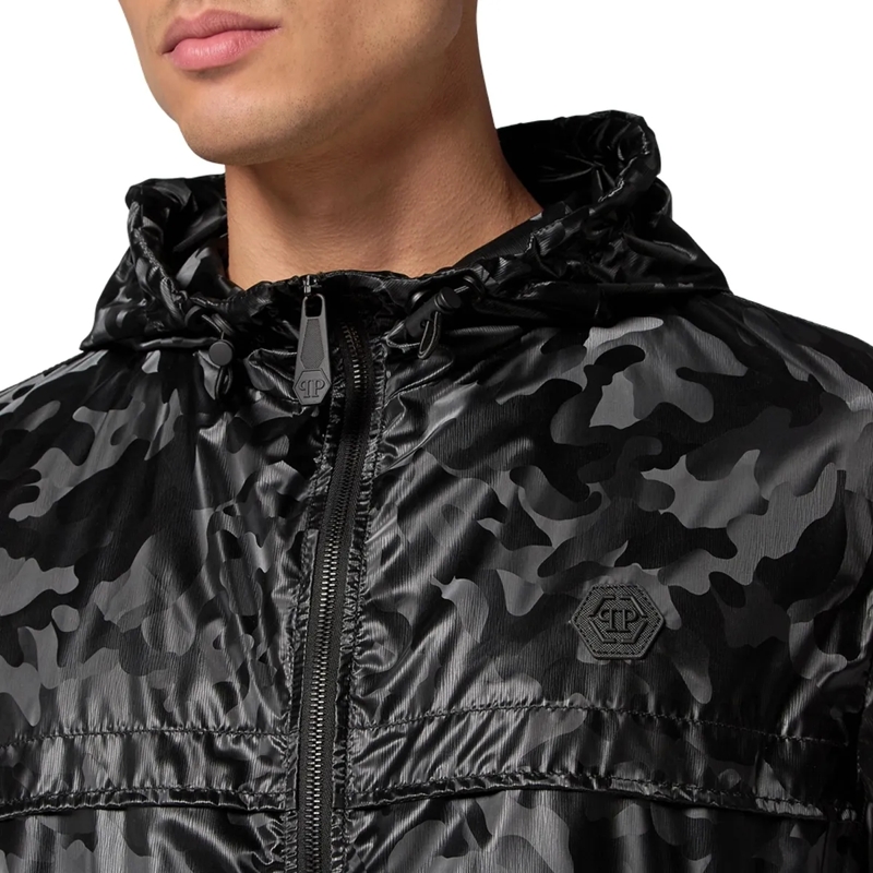 Philipp Plein Daunenjacke Windbreaker Camouflage schwarz(Image 4)