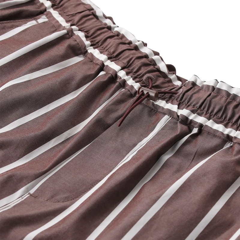 Rag & Bone Bermuda Shorts Gestreifte Bermudashorts braun(Image 3)