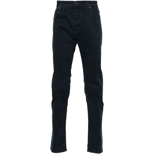 Jacob Cohen Casual Broek Trousers Blue blau