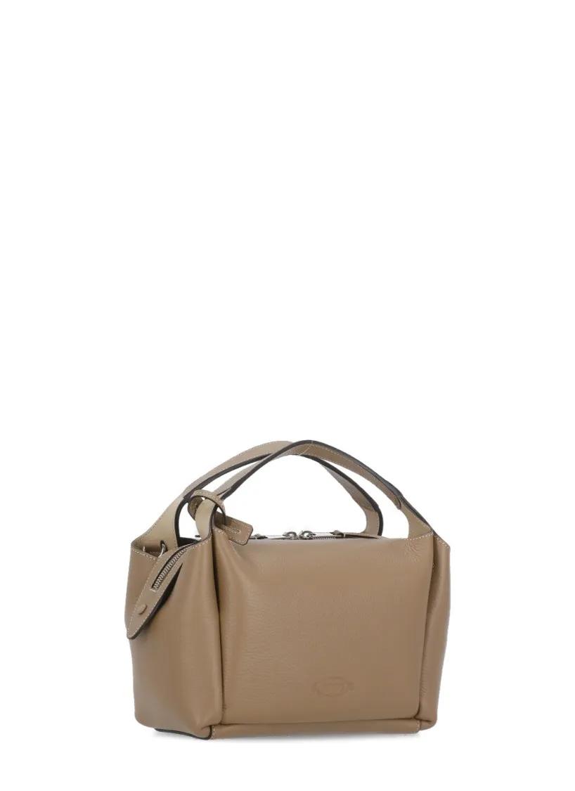 TOD'S Hobo bags Brown Leather Hand Bag in bruin