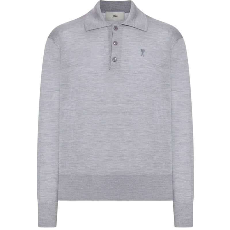 AMI Paris Polohemd T-Shirts And Polos Gris grau