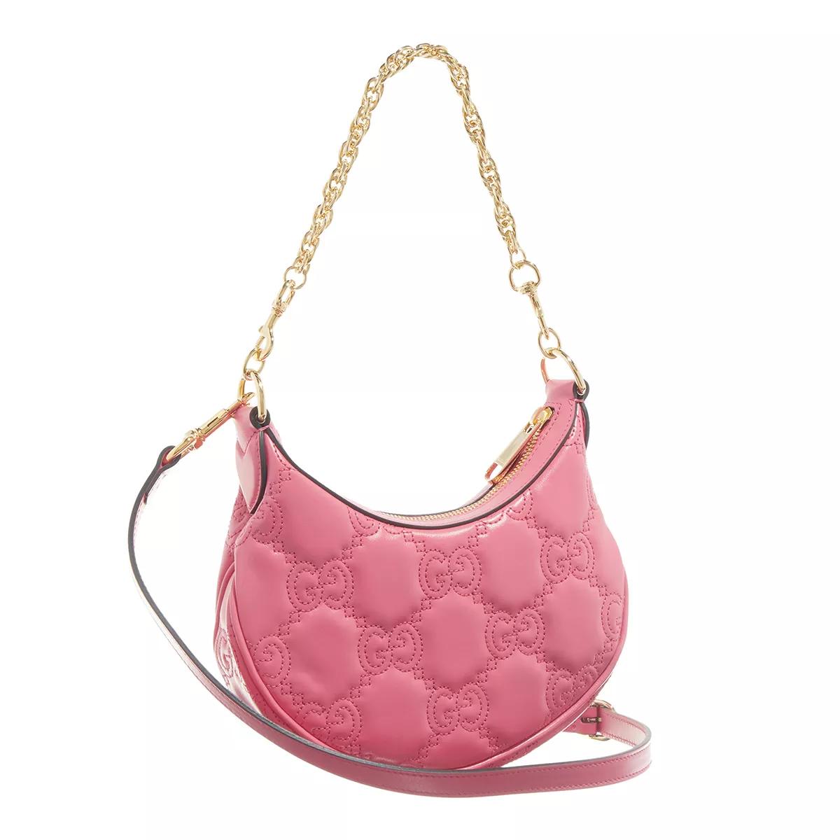 Pink leather best sale hobo bag