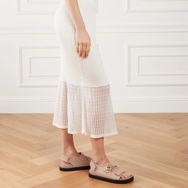 Valentino Garavani Sandalen Sandal Vlogo Beige Rose(Image 2)