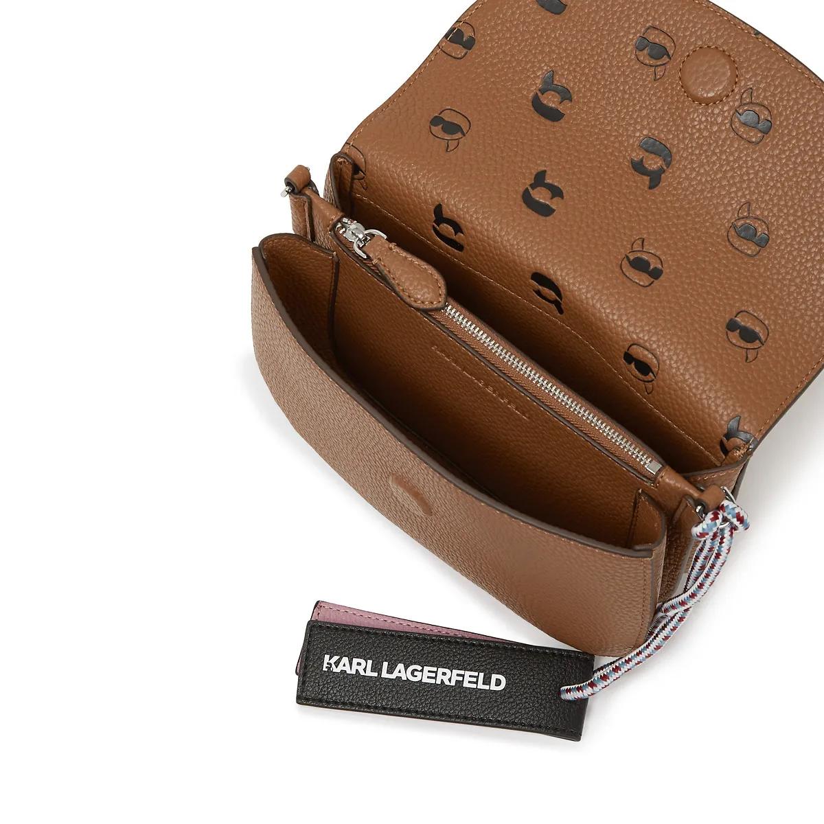 Thumbnail - Karl Lagerfeld Crossbody Bags - Ikon Pebble Umhängetasche - Gr. unisize - in Braun - für Damen