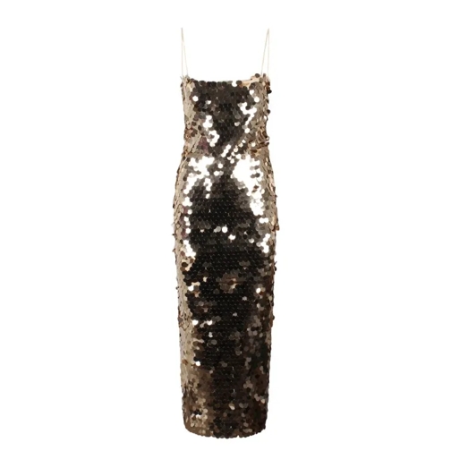 The New Arrivals By Ilkyaz Ozel Abendkleider Phoenix In Serpent Dorè Dress Metallic