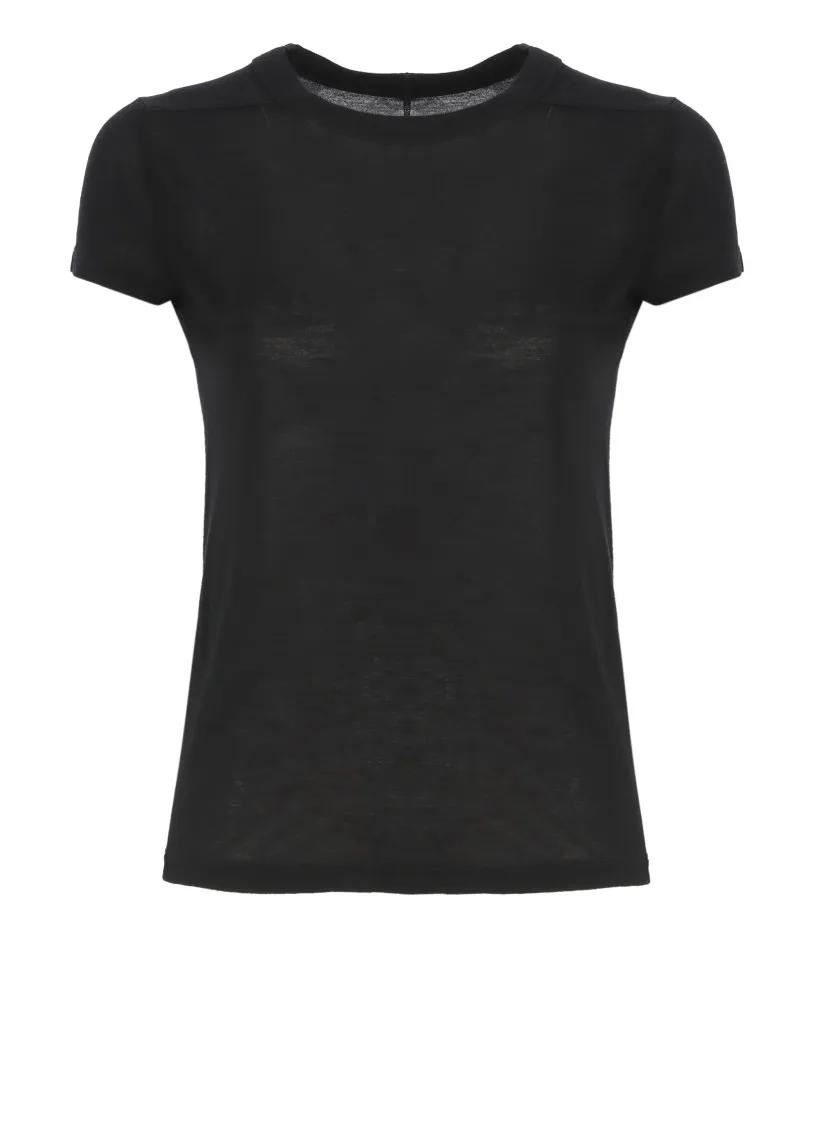 Rick Owens - Black Cotton T-Shirt - Größe 42 - schwarz