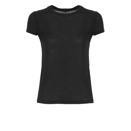 Rick Owens Black Cotton T-Shirt Black Magliette