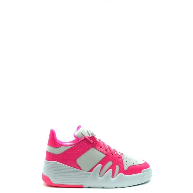 Giuseppe Zanotti Low-Top-Sneaker Low-Top Sneakers With Textured Leather Pink