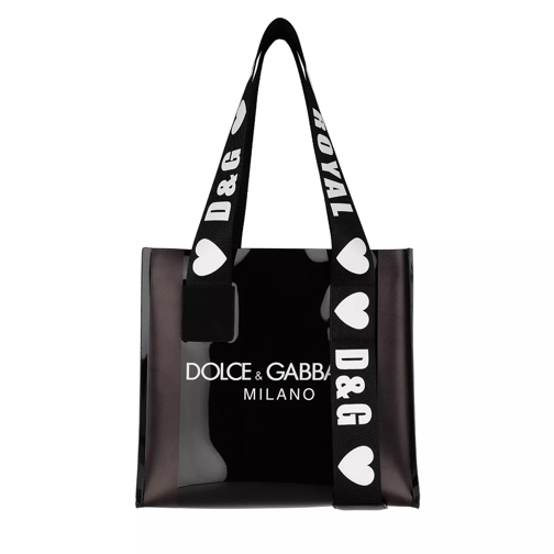 Dolce&Gabbana Logo Shopping Bag Black/White Tote