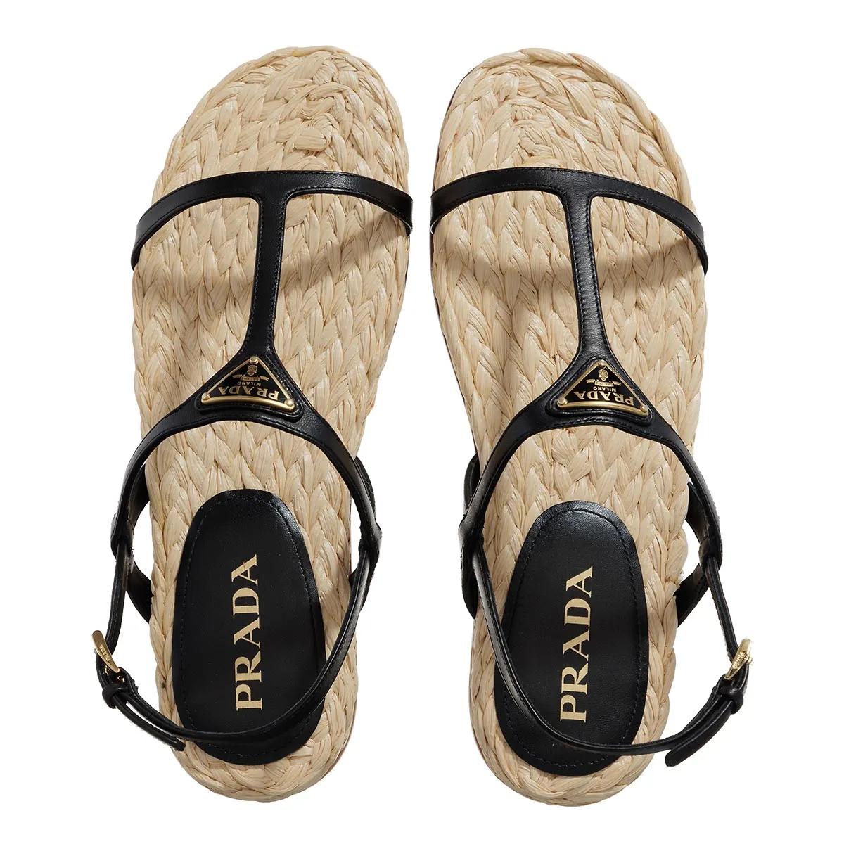 Thumbnail - Prada Sandalen - Nappa Sandale - Gr. 40 (EU) - in Schwarz - für Damen