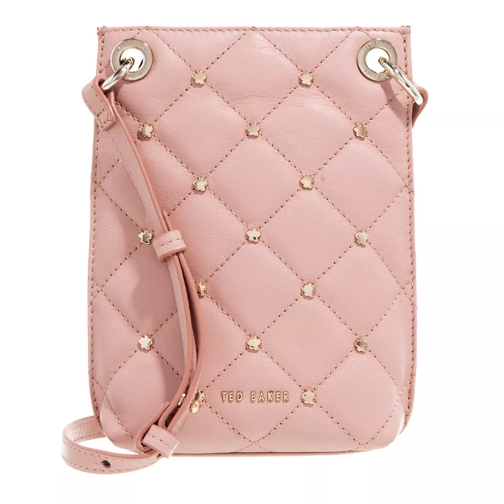 Ted Baker Partonn Quilted Magnolia Stud Phone Pouch Pink Borsetta per telefono