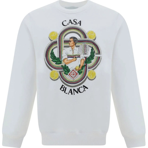 Casablanca Sweatshirts Casablanca Cotton Logo Sweatshirt weiß