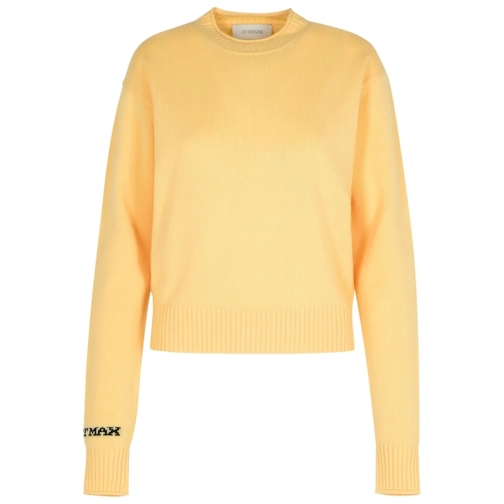 Sportmax Pull Agadir1234' Ivory Wool Blend Sweater Yellow