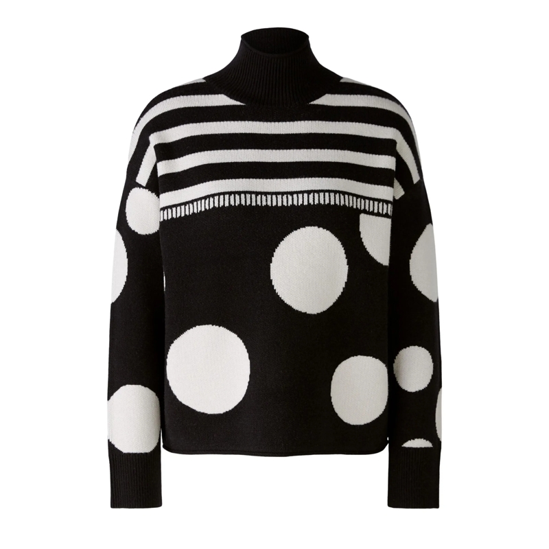 Oui Sweatshirt Pullover schwarz