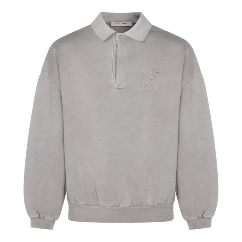 FEAR OF GOD  Classic Knit Sweatshirt With Round Neckline Grey