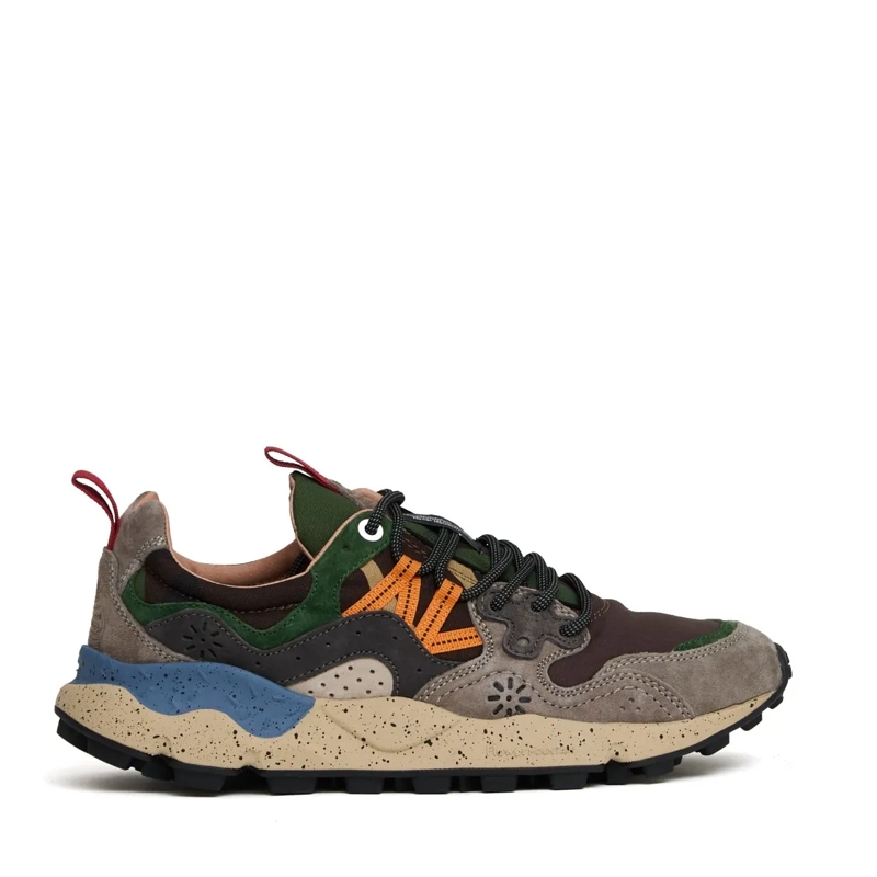 Flower Mountain Sneaker basse Sneakers Yamano 3 Man In Suede/Nylon Camo Black
