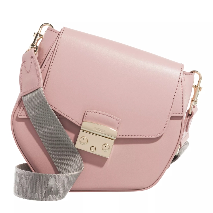 Furla Metropolis Prisma Mini Crossbody Alba Light Silver Crossbody Bag