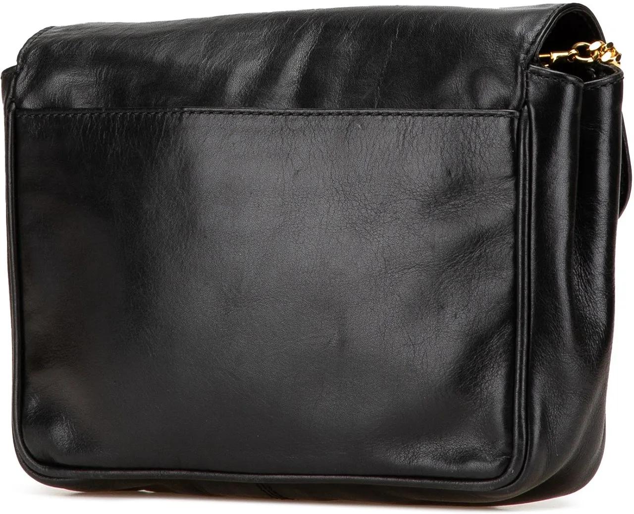 Thumbnail - Celine Hobo Bags - 2009 Leather Triomphe Chain Crossbody - Gr. unisize - in Schwarz - für Damen