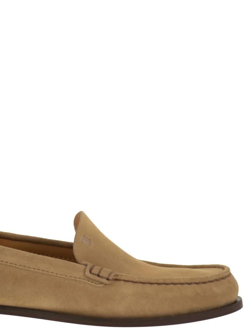 Thumbnail - Suede Leather Loafers - Gr. 41 (EU) - in Braun