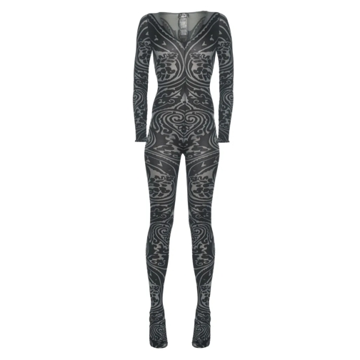 Wolford  Paisley Tattoo Bodysuit Black